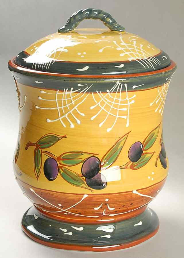 French Olives Large Canister & Lid by Certified International-1