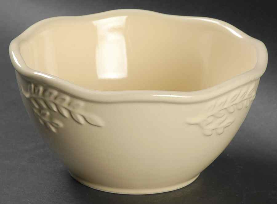 Cuisineware Ivory (Embossed Leaves) Individual Ice Cream Dish by Certified International-1