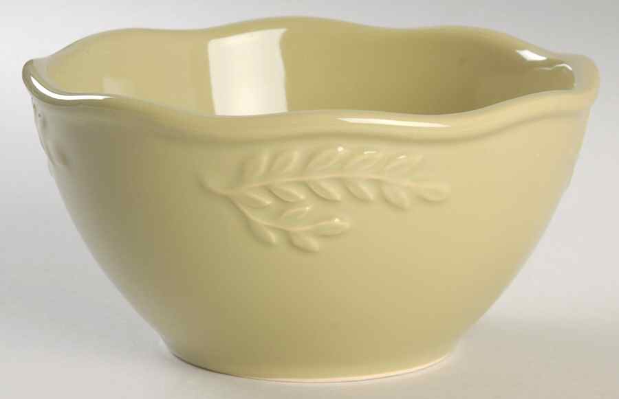 Cuisineware Green (Embossed Leaves) Individual Ice Cream Dish by Certified International-1