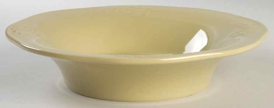 Cuisineware Green (Embossed Leaves) 9" Soup/Pasta Bowl by Certified International-1