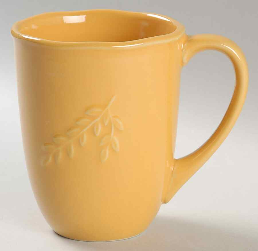 Cuisineware Gold (Embossed Leaves) Mug by Certified International-1