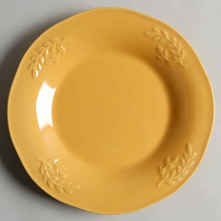 Cuisineware Gold (Embossed Leaves) Salad/Dessert Plate by Certified International-1