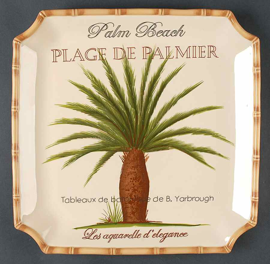 Palm Island 14" Square Platter by Certified International-1