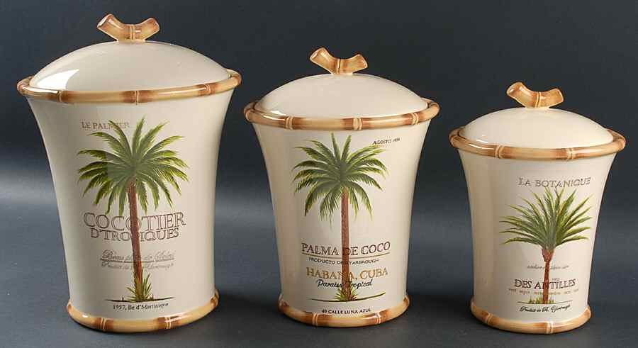 Palm Island (3 Piece) Canister Set (Box Set) by Certified International-1