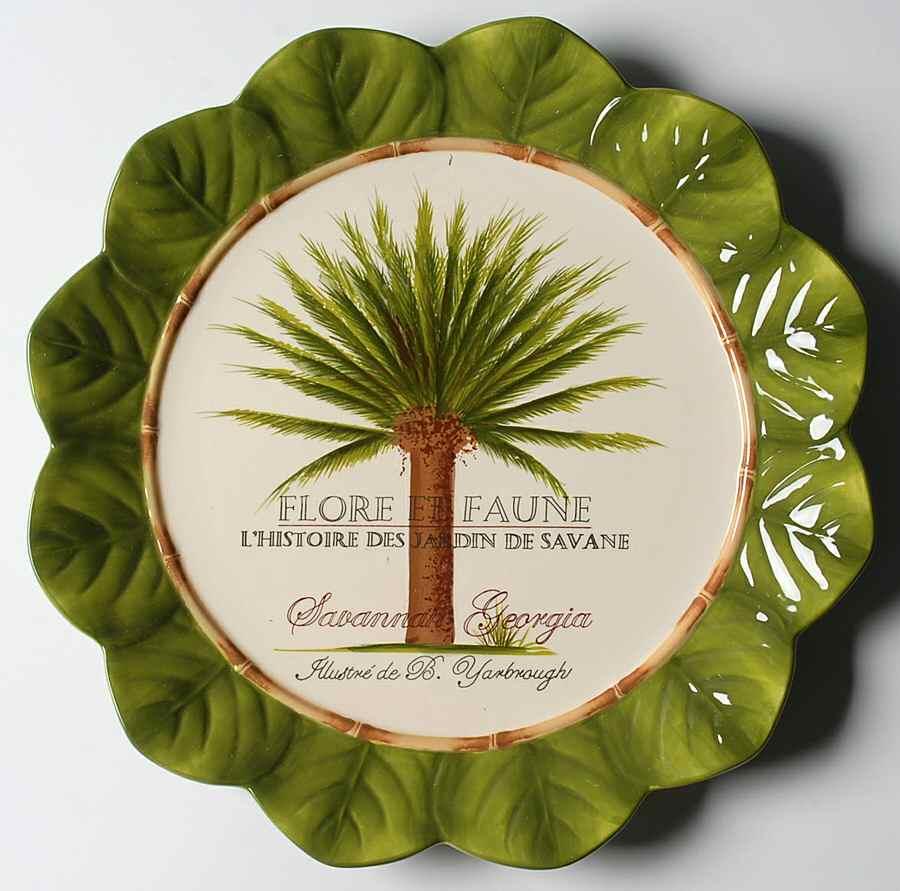 Palm Island 13" Chop Plate (Round Platter) by Certified International-1