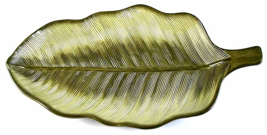Palm Island 20" Leaf Shaped Platter by Certified International-1