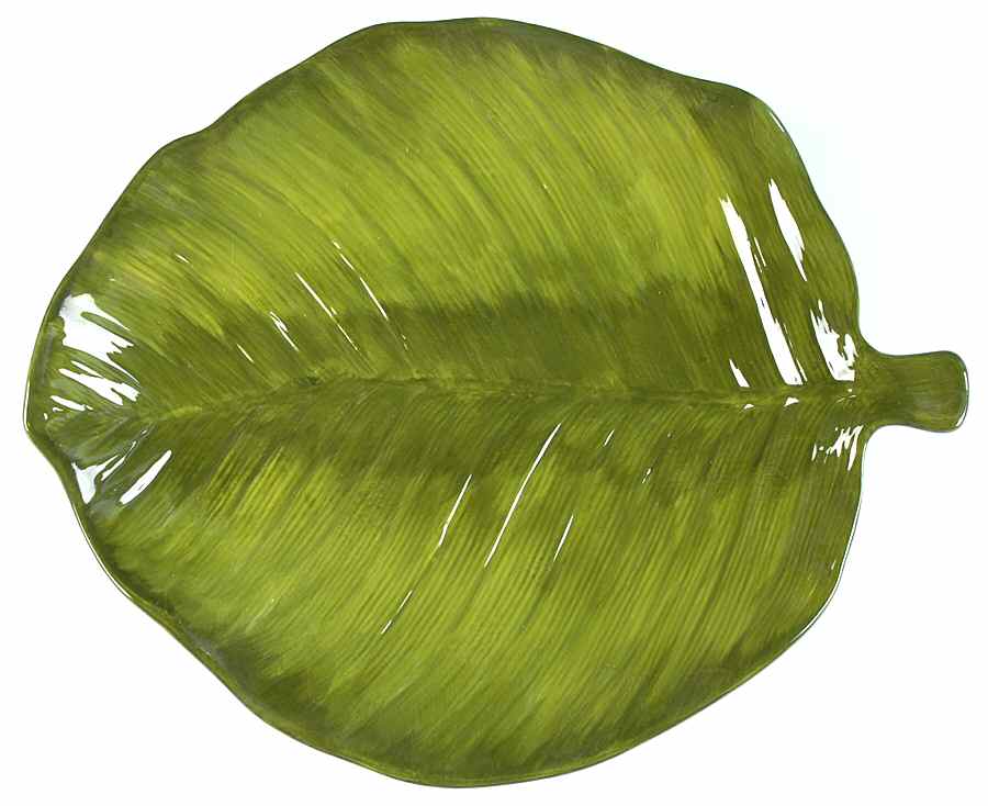 Palm Island 13" Leaf Shaped Platter by Certified International-1