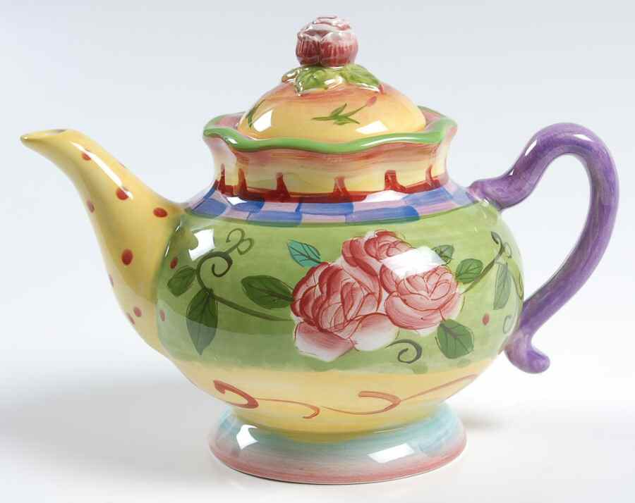 Tea Garden Creamer & Lid by Certified International-1