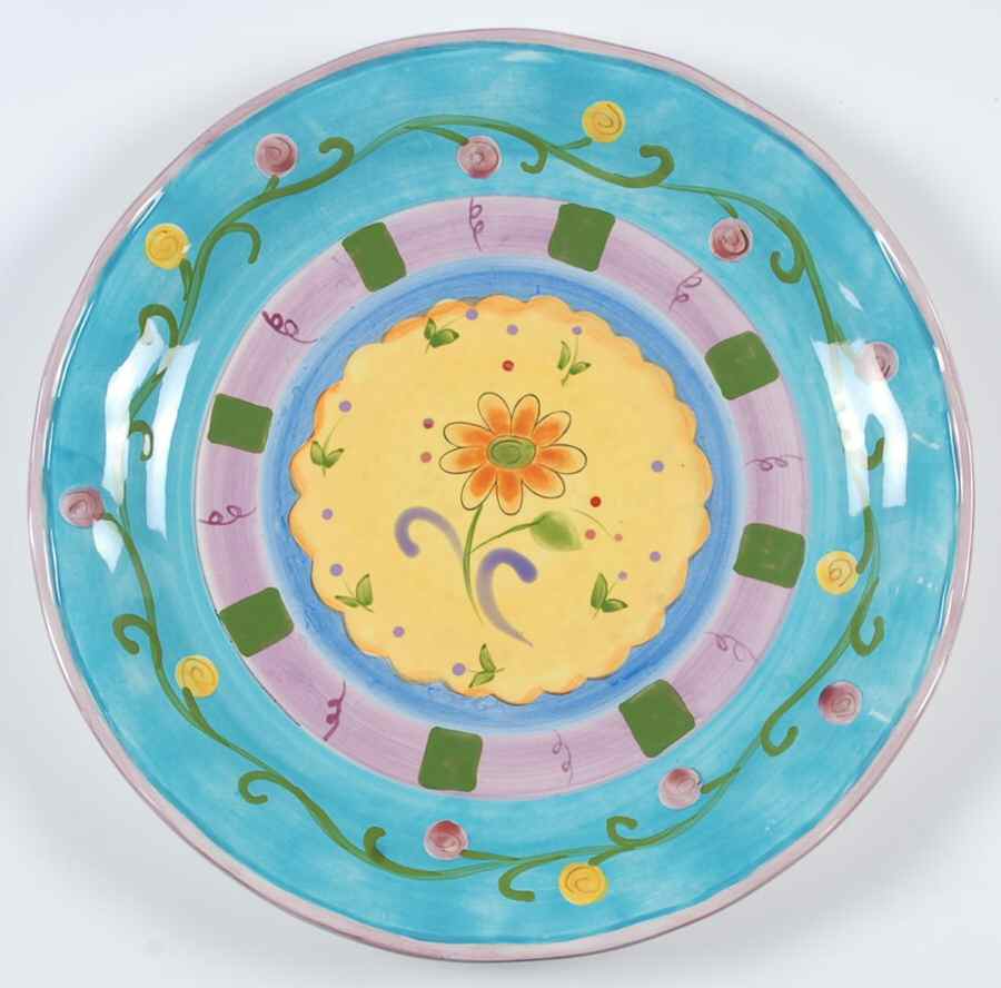 Tea Garden 14" Chop Plate (Round Platter) by Certified International-1