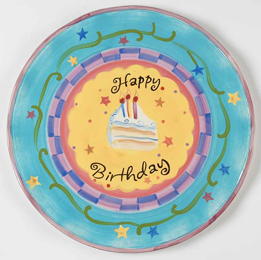 Happy Birthday Cake Plate by Certified International-1