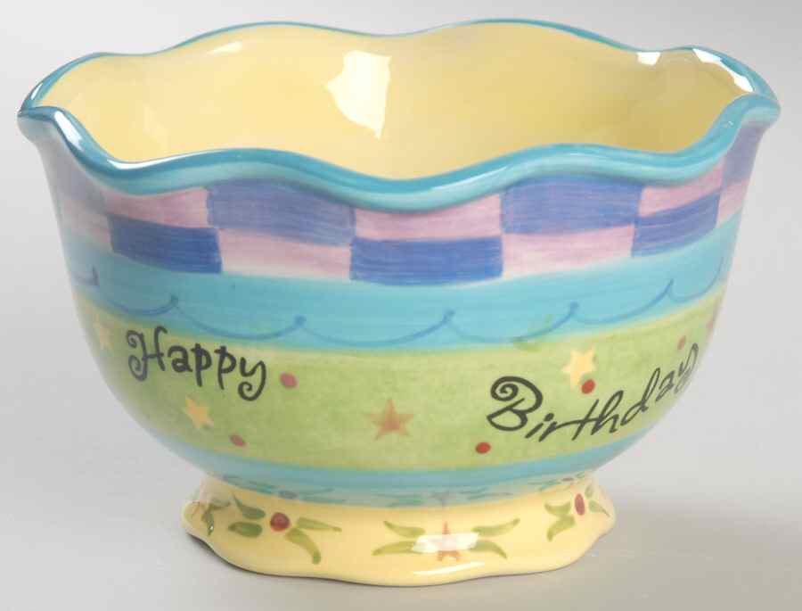 Happy Birthday Individual Ice Cream Dish by Certified International-1