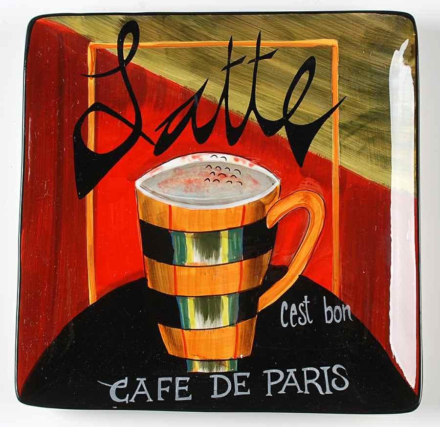 Cafe de Paris 12" Square Serving Platter by Certified International-1