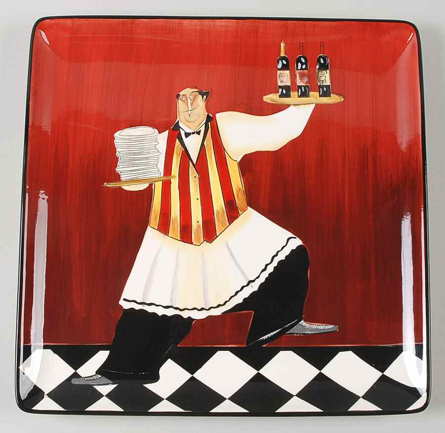 Bistro 12" Square Serving Platter by Certified International-1