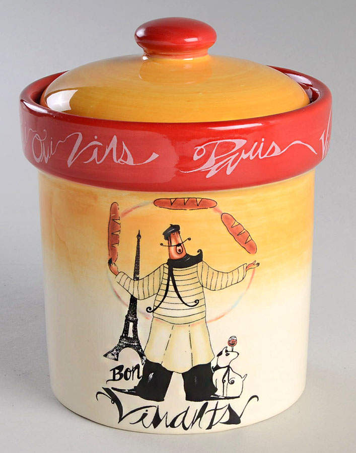 Paris Chefs Small Canister & Lid with Seal by Certified International-1
