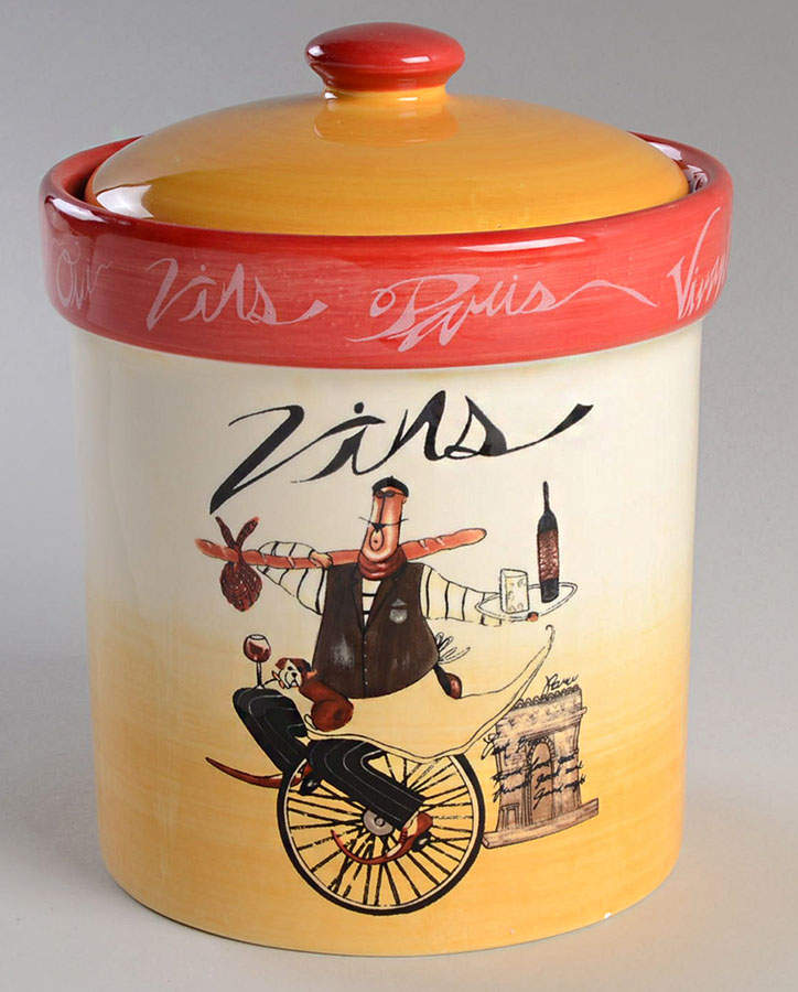 Paris Chefs Medium Canister & Lid with Seal Ring by Certified International-1
