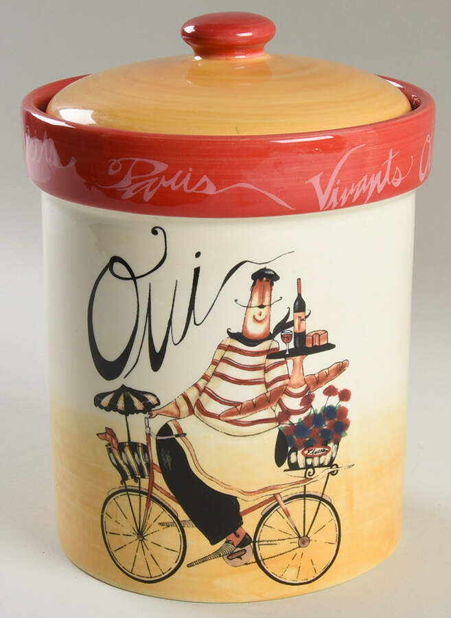 Paris Chefs Large Canister & Lid with Seal Ring by Certified International-1