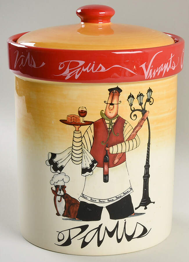 Paris Chefs Extra Large Canister & Lid with Seal Ring by Certified International-1
