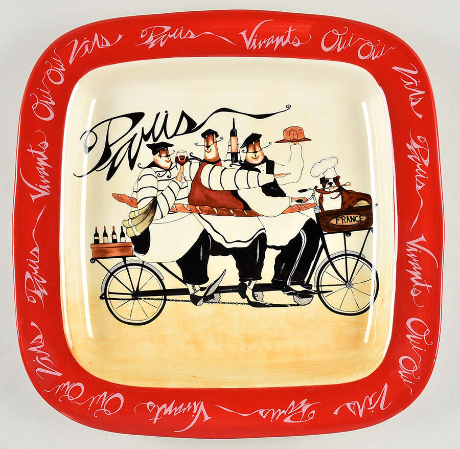Paris Chefs 16" Square Serving Platter by Certified International-1