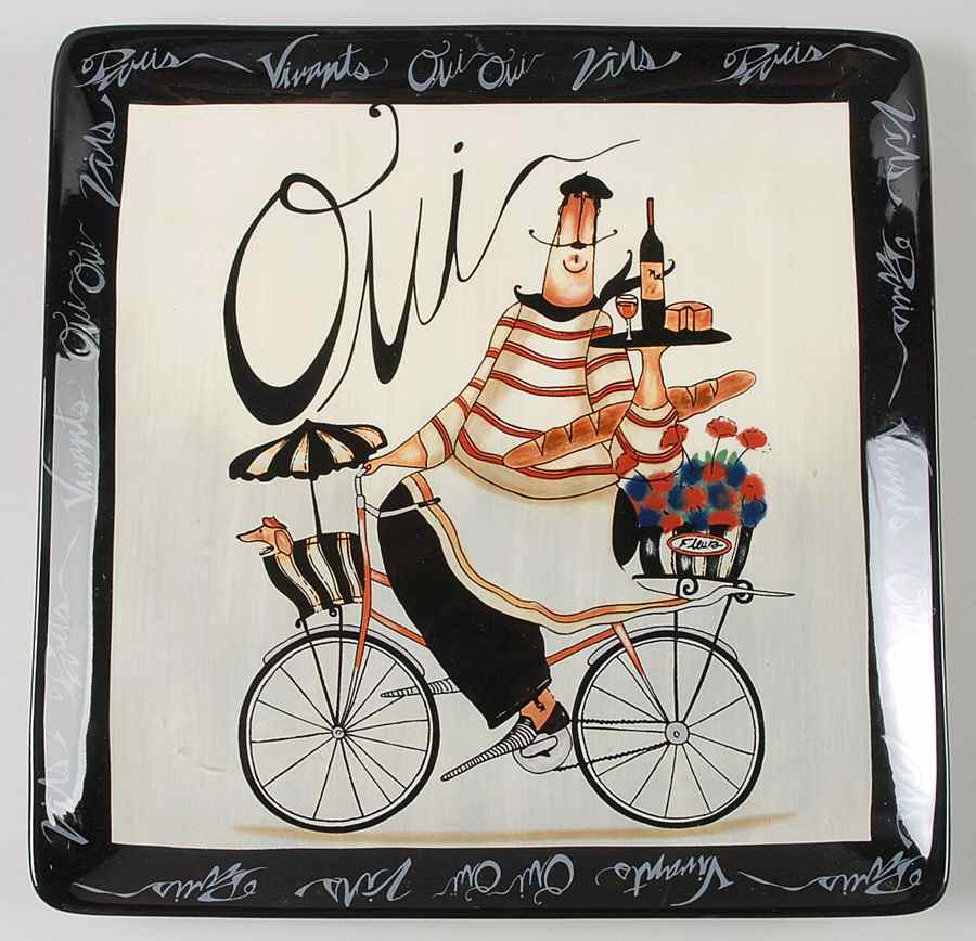 Paris Chefs 12" Square Serving Platter by Certified International-1