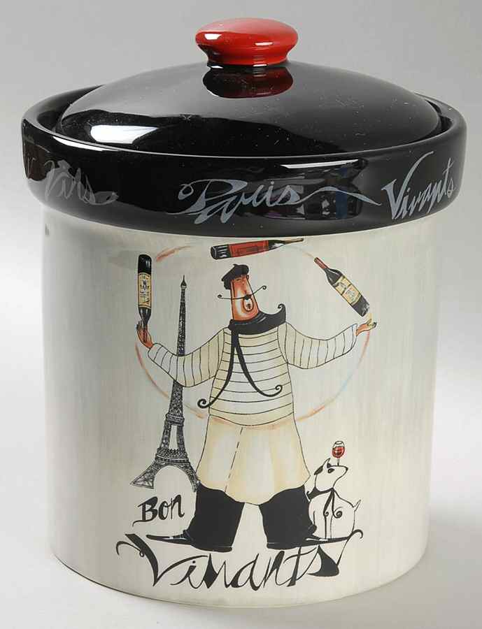 Paris Chefs Medium Canister & Lid with Seal Ring by Certified International-1