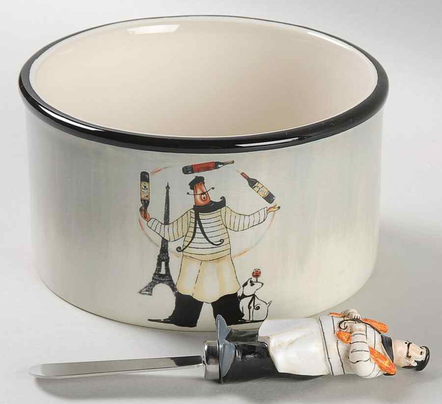 Paris Chefs Dip Bowl & Spreader Set by Certified International-1