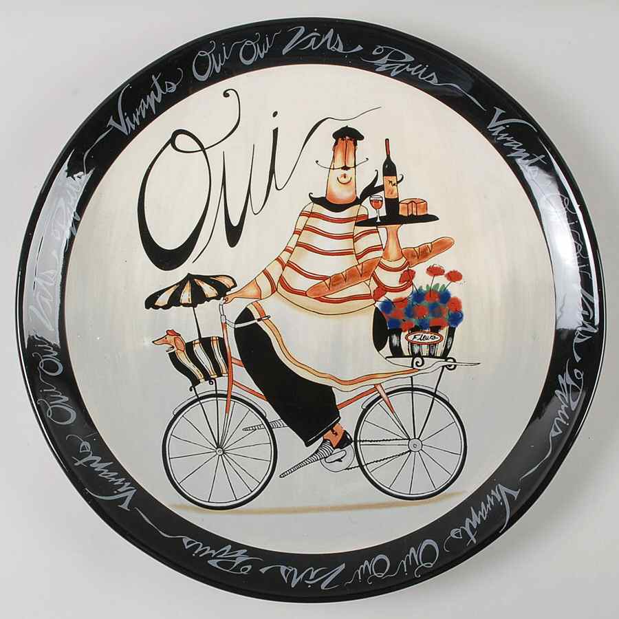 Paris Chefs 15" Chop Plate (Round Platter) by Certified International-1