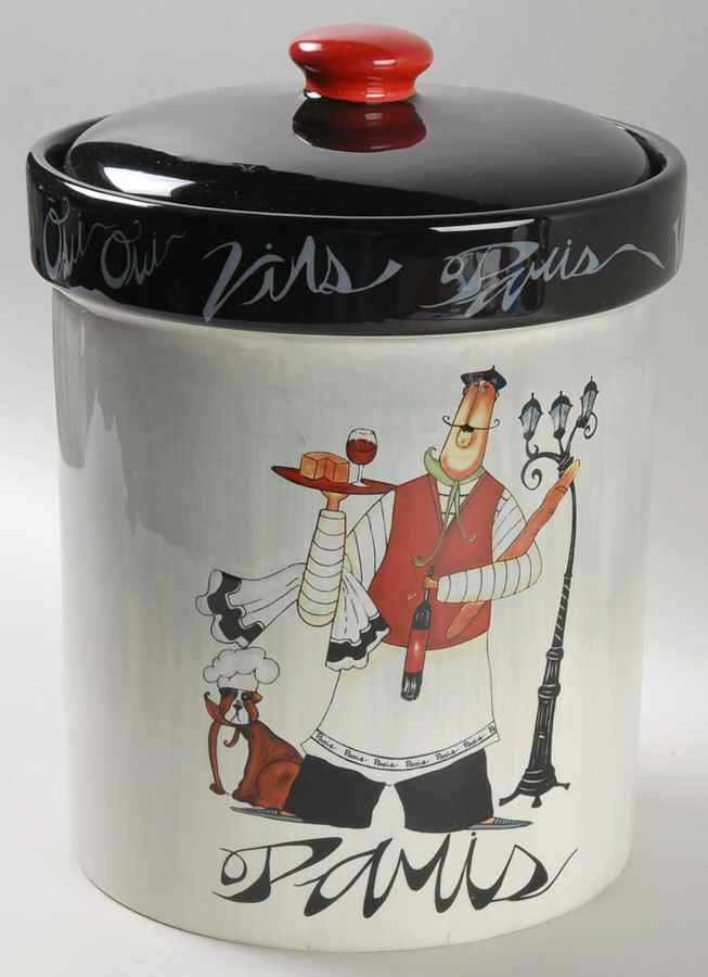 Paris Chefs Extra Large Canister & Lid with Seal Ring by Certified International-1