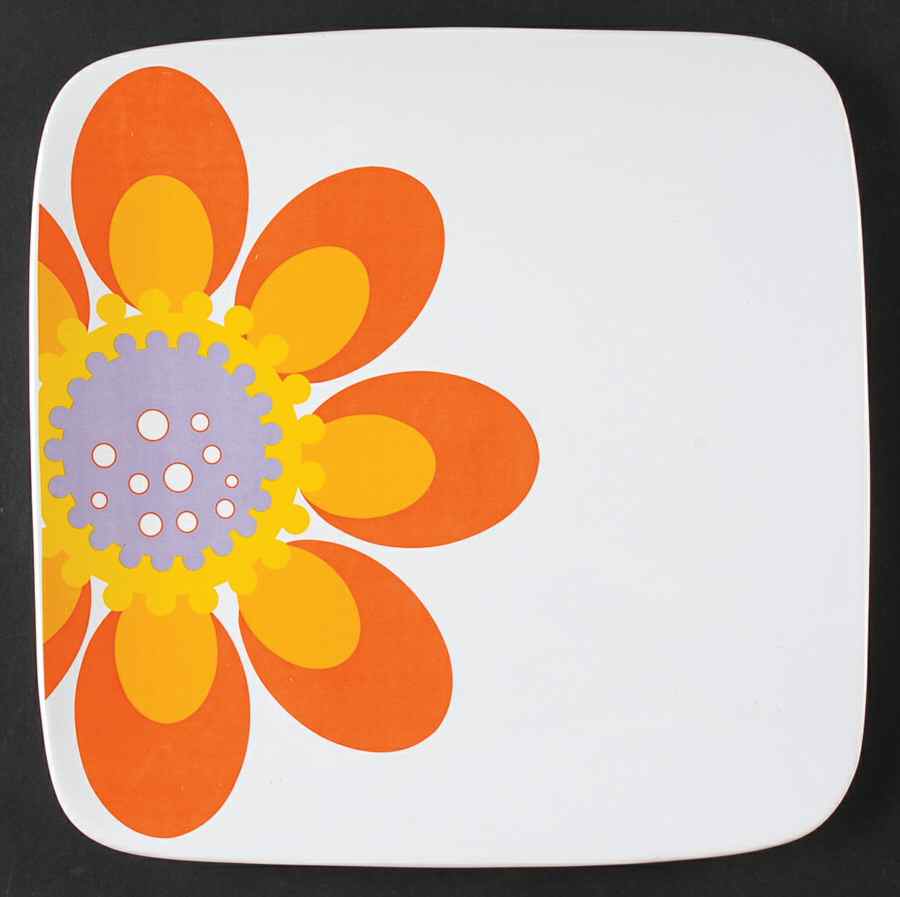 Modern Garden Square Dinner Plate by Certified International-1