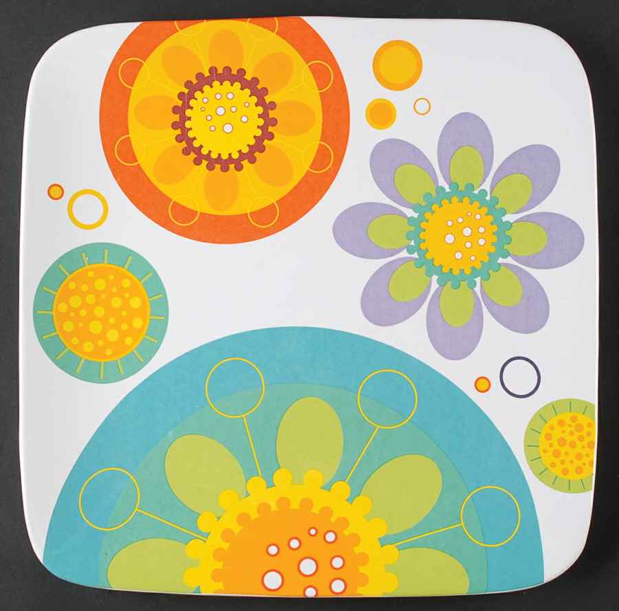 Modern Garden 12" Square Serving Platter by Certified International-1