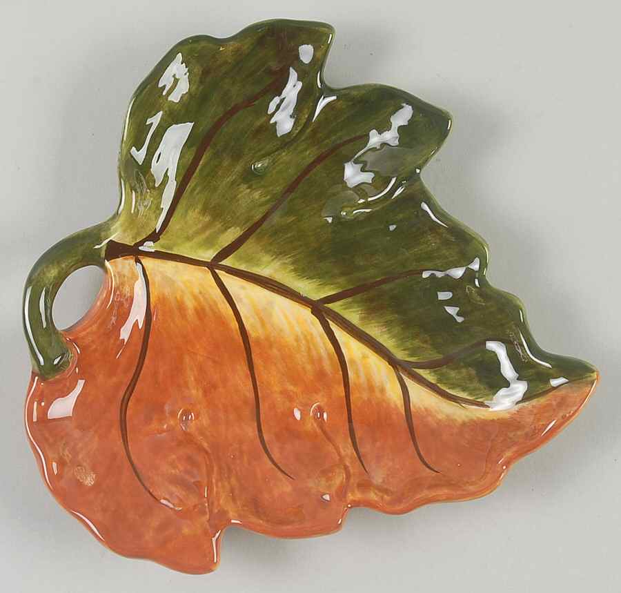 Fall Elegance 7" Leaf Dish by Certified International-1