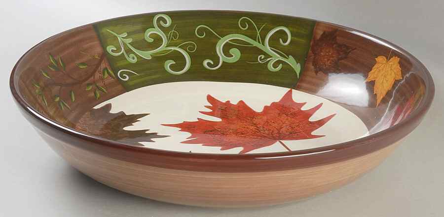 Fall Elegance 13" Pasta Serving Bowl by Certified International-1