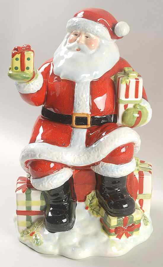 Vintage Santa Figural Cookie Jar & Lid by Certified International-1