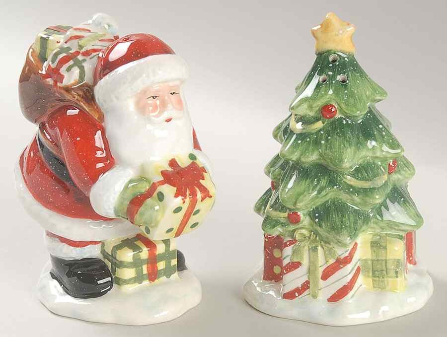 Vintage Santa Figural Salt & Pepper Set by Certified International-1