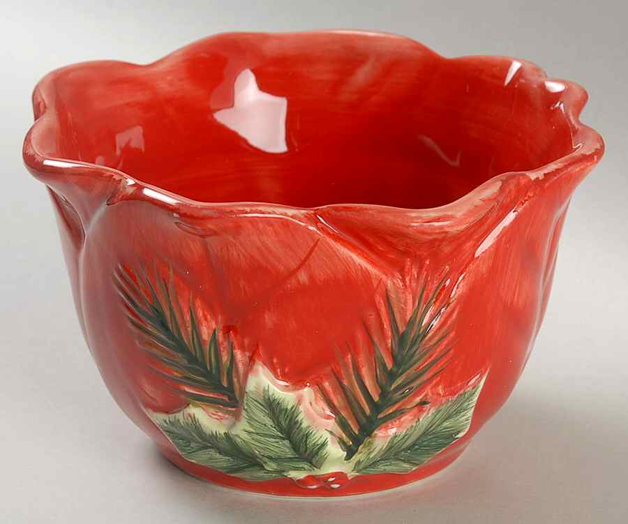 Poinsettia Figural Individual Ice Cream Dish by Certified International-1