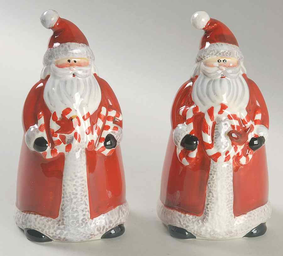 Candy Cane Santa Figural Salt & Pepper Set by Certified International-1