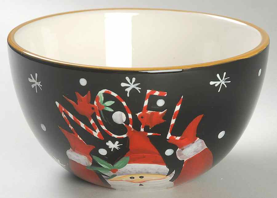 Candy Cane Santa Individual Ice Cream Dish by Certified International-1