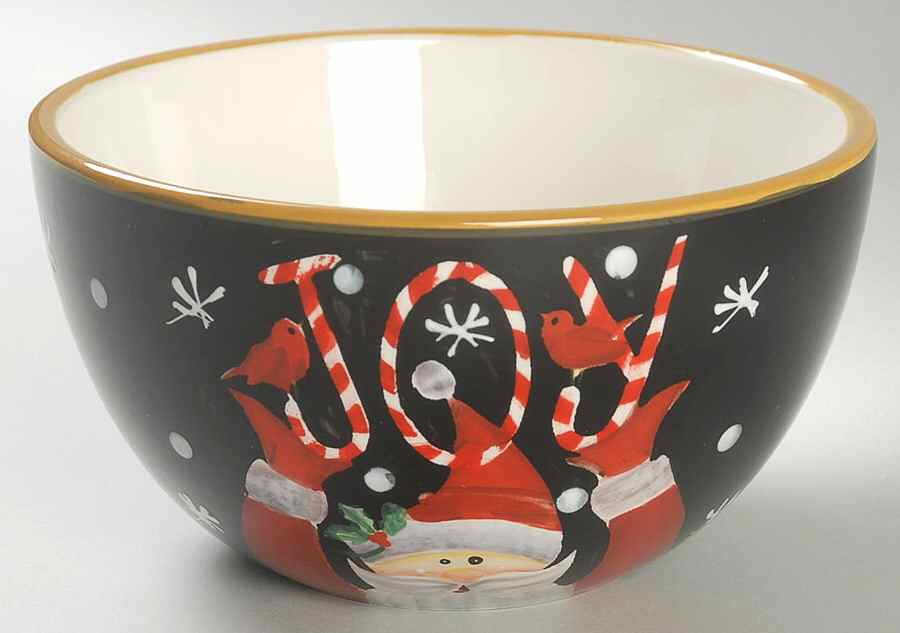 Candy Cane Santa Individual Ice Cream Dish by Certified International-1