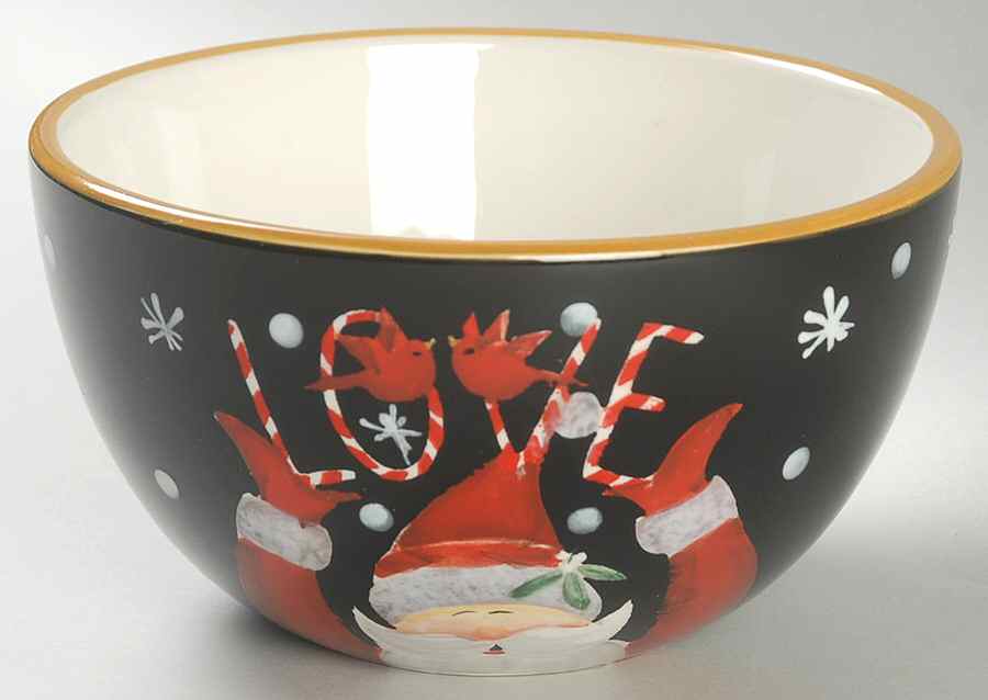 Candy Cane Santa Individual Ice Cream Dish by Certified International-1