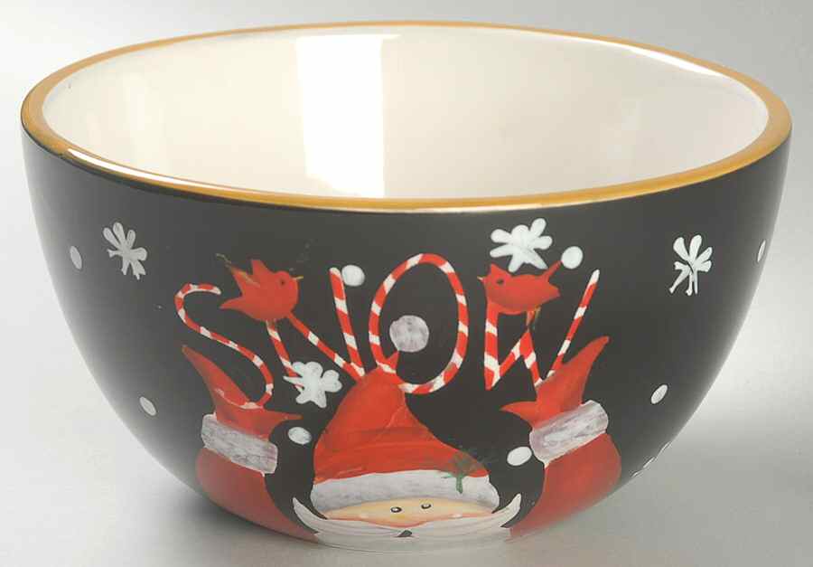 Candy Cane Santa Individual Ice Cream Dish by Certified International-1