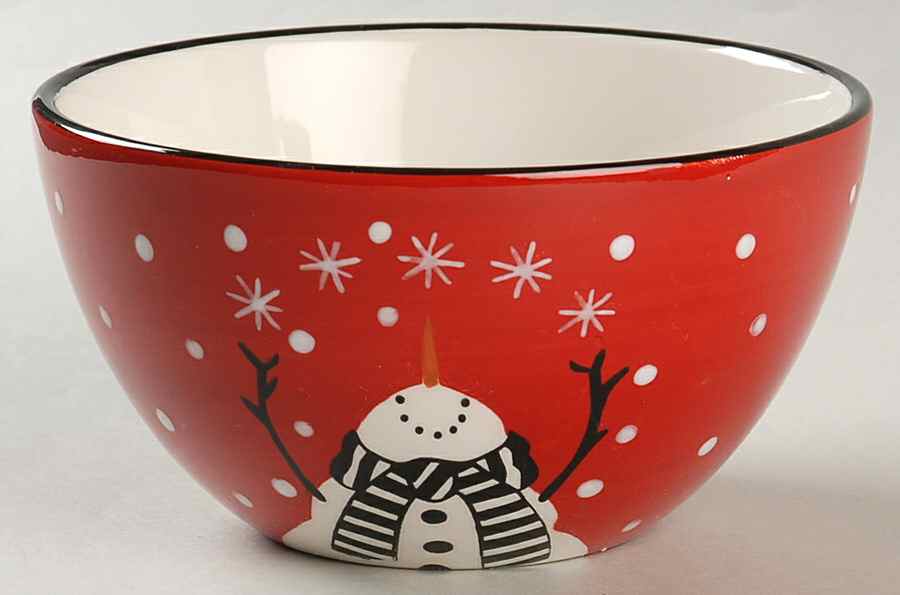 Snowflake Snowman Individual Ice Cream Dish by Certified International-1