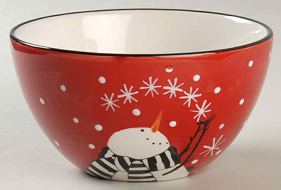 Snowflake Snowman Individual Ice Cream Dish by Certified International-1