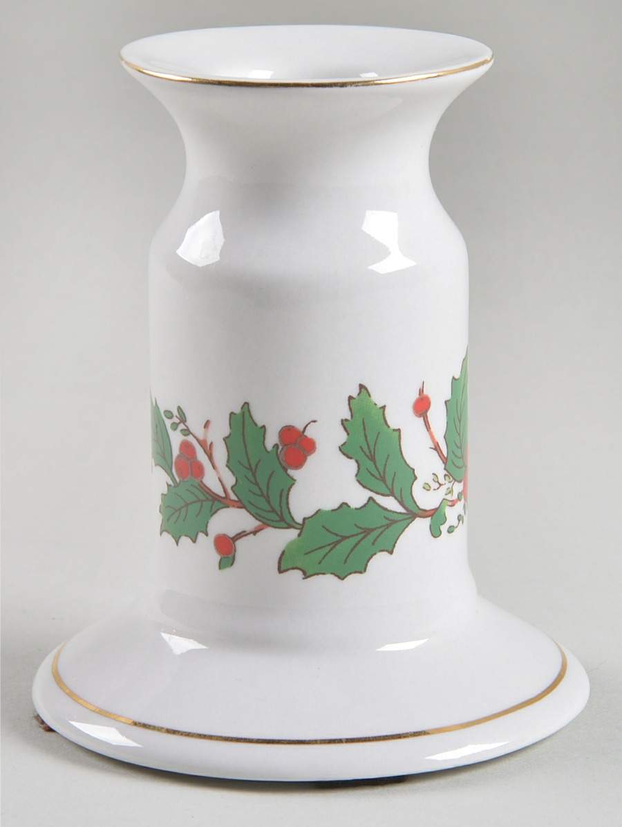 American Holly Small Candlestick by China Pearl-1