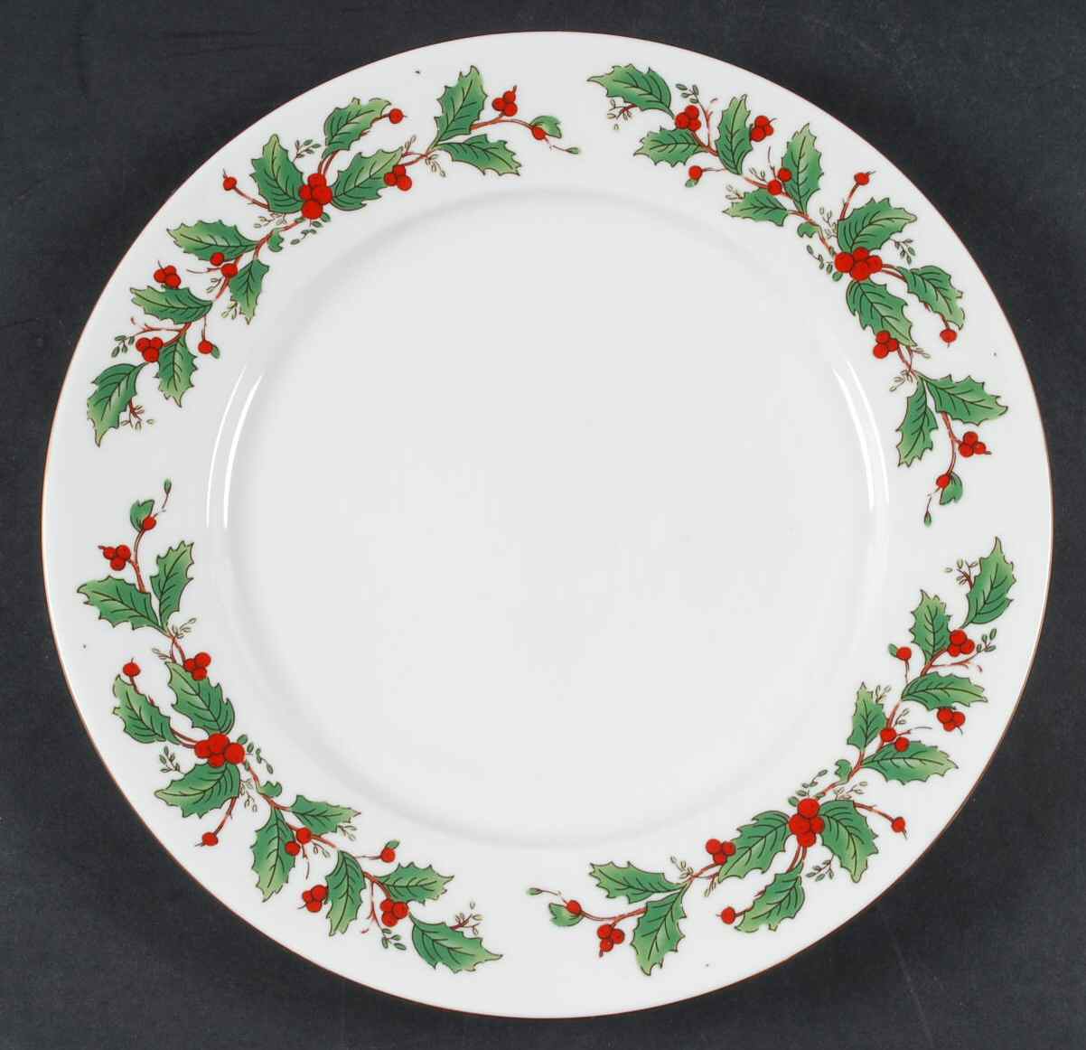American Holly Dinner Plate by China Pearl-1