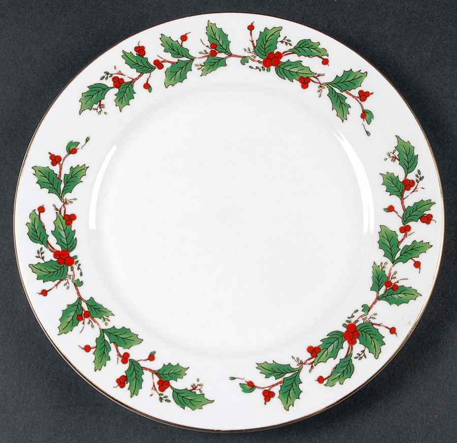 American Holly Salad Plate by China Pearl-1