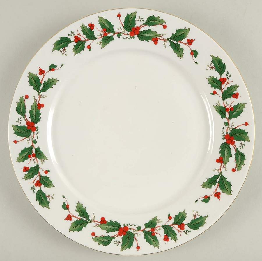 American Holly 12" Chop Plate (Round Platter) by China Pearl-1