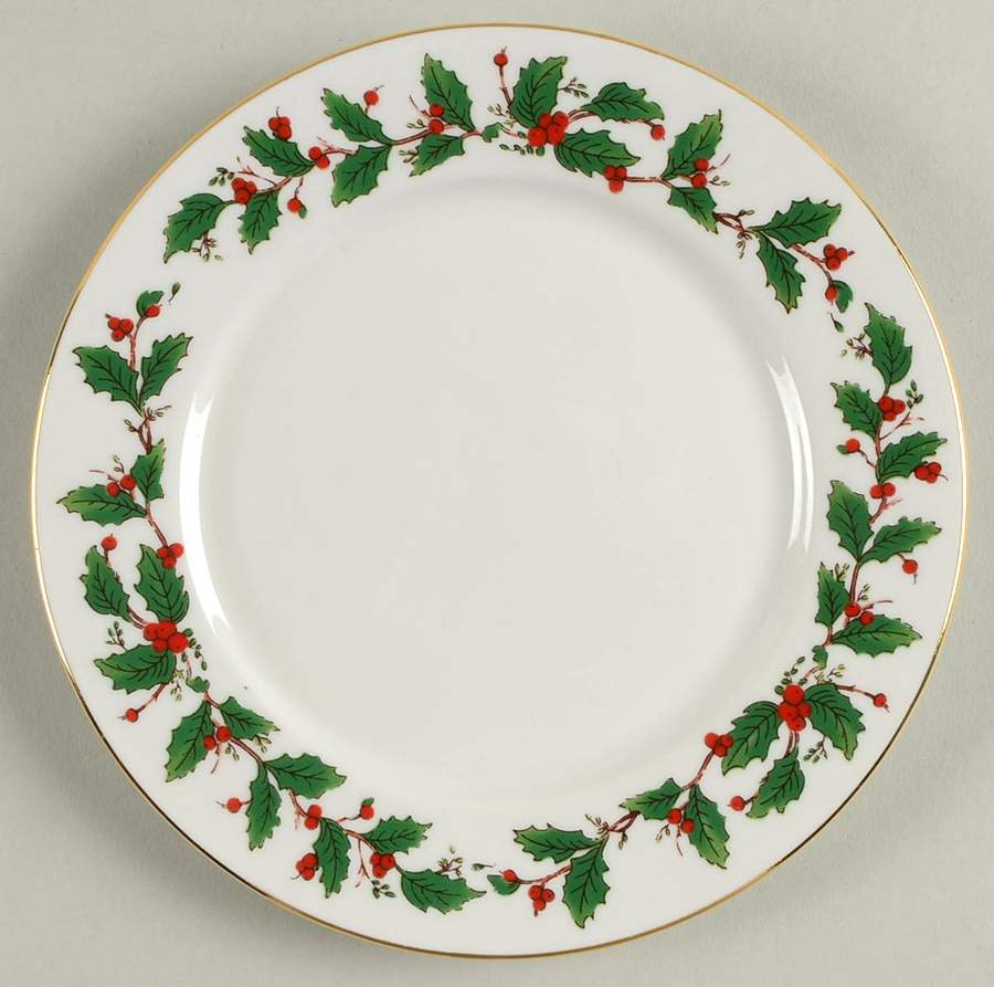 American Holly Bread & Butter Plate by China Pearl-1