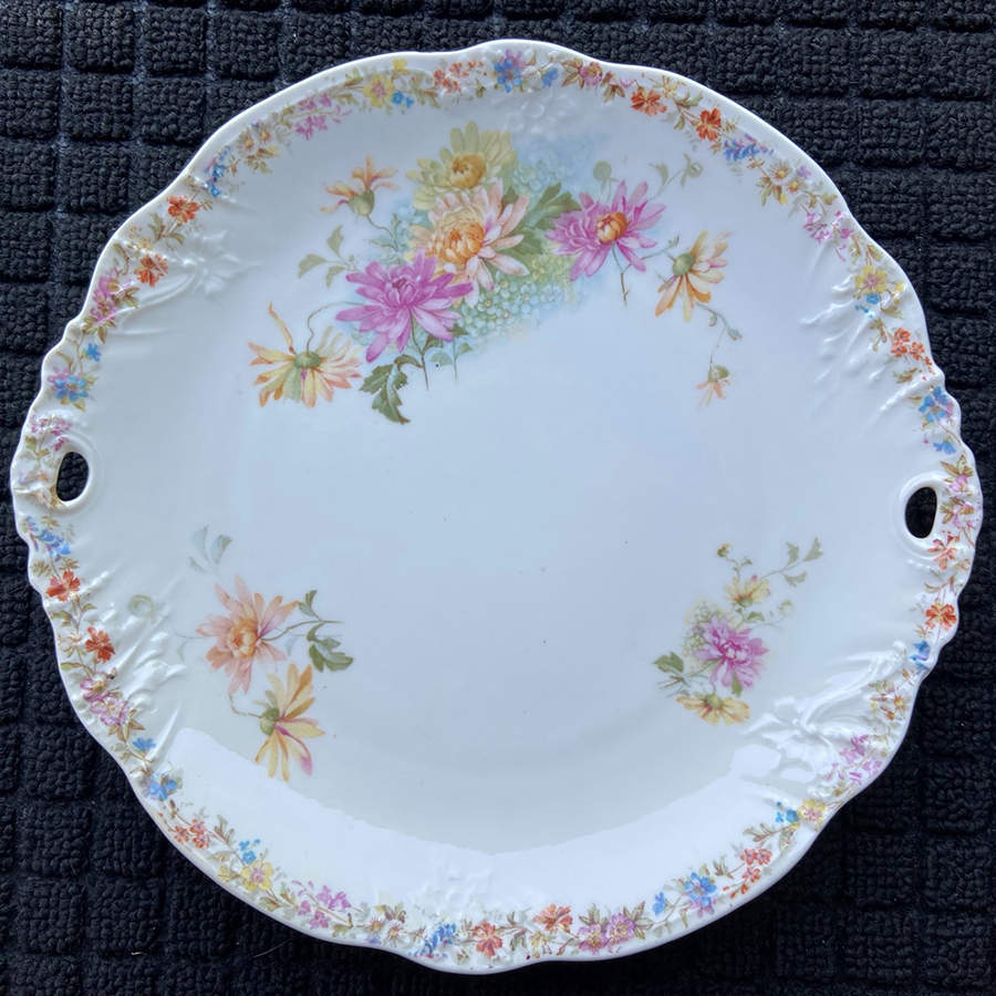 CTI211 Handled Cake Plate by Carl Tielsch-1