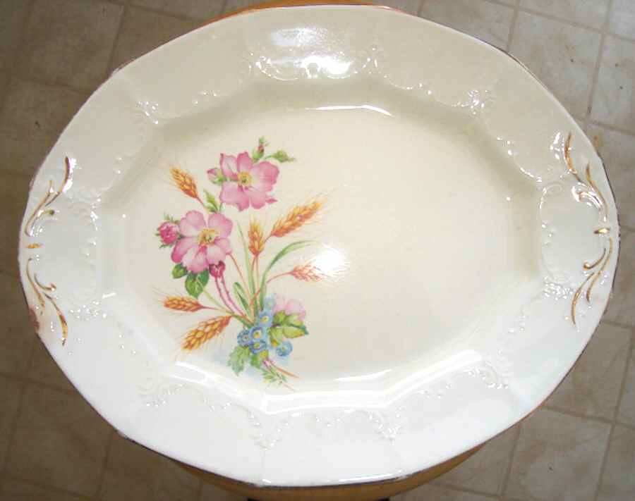 Cqu5 12" Oval Serving Platter by Crown (USA)-1
