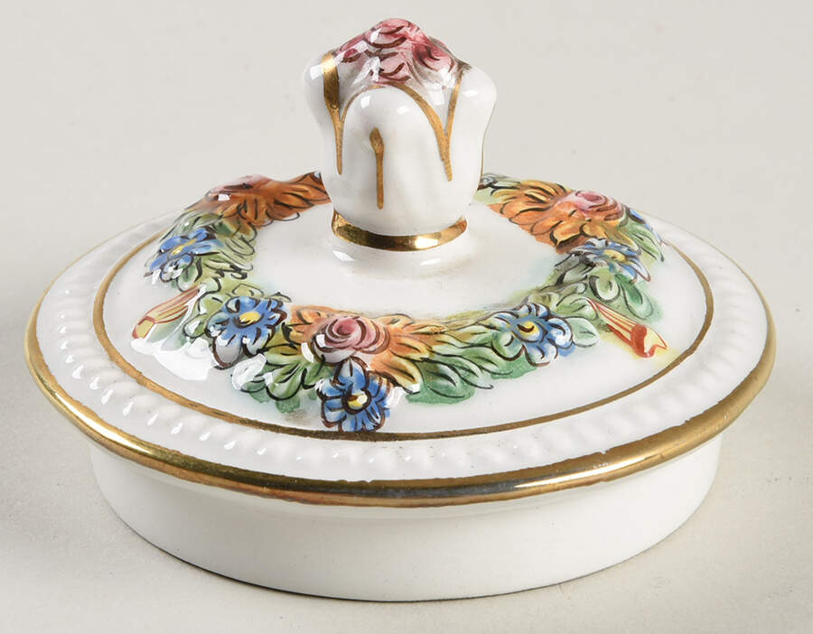 1535 Lid for Coffee Pot by Capo-di-Monte (Italy)-1