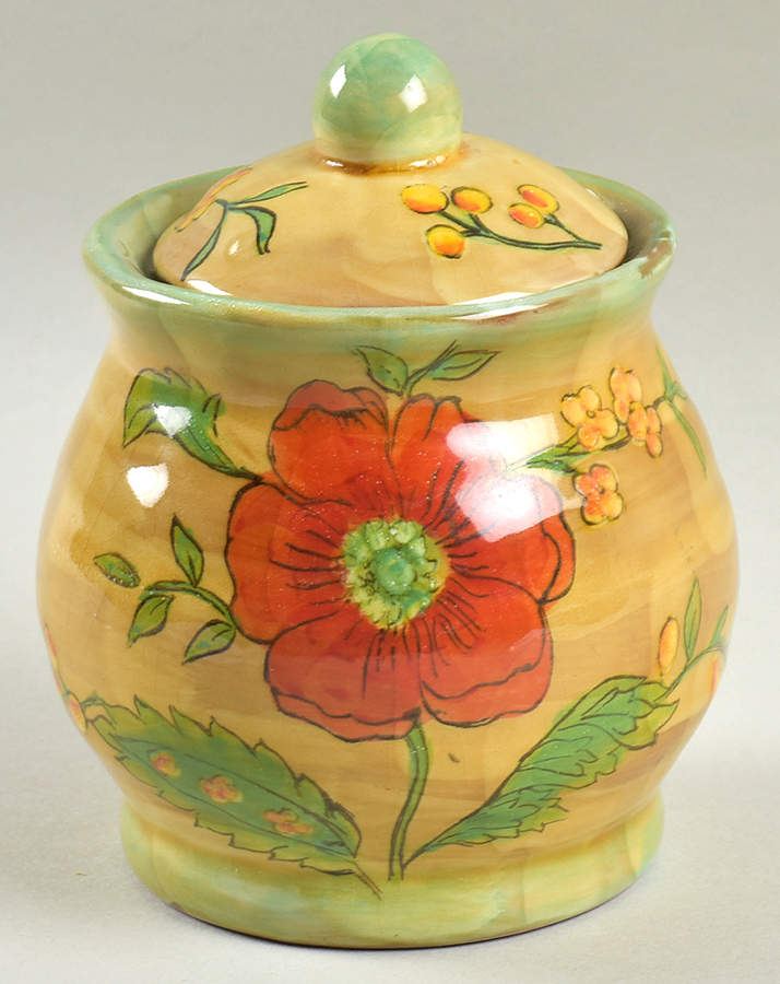 Poppy Sugar Bowl & Lid by Maxcera Corp-1